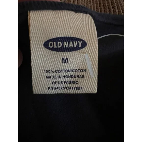 Vintage Y2K Old Navy blue Miami Athletics cap sleeve tshirt M retro casual - Picture 4 of 8